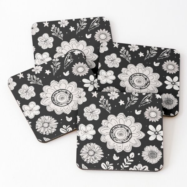 Item preview, Monochromatic Boho Floral Composition designed and sold by Aleksander Frączek.