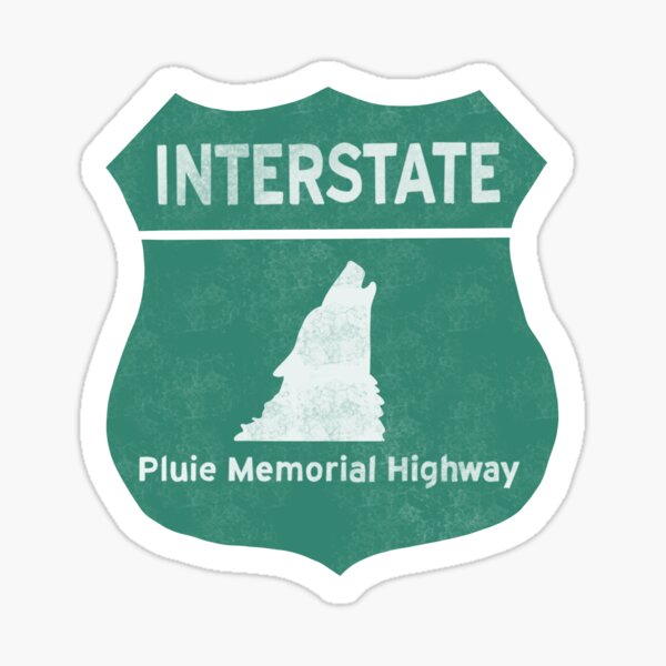 West Wing Pluie Memorial Highway (Wolves Only) Sticker