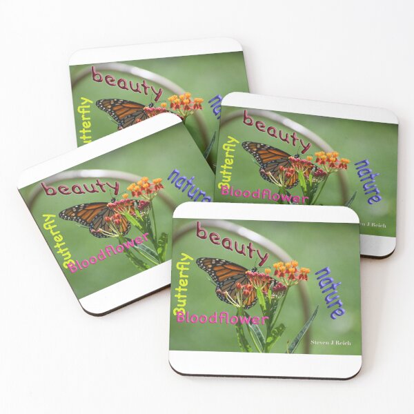 Item preview, monarch butterfly feeds on a blood flower plant designed and sold by Steven Reich.