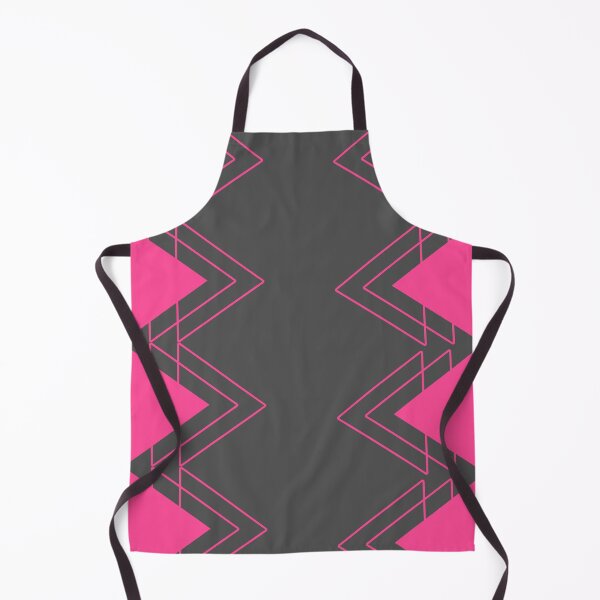 Item preview, Geometric pink dark grey triangel pattern designed and sold by Delicarte.