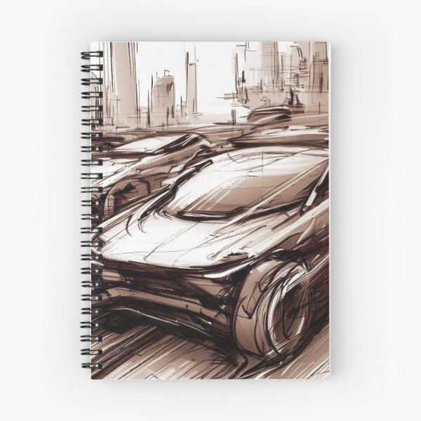 Item preview, cars in 2099, sketch drawing designed and sold by GALAXY RACERS.