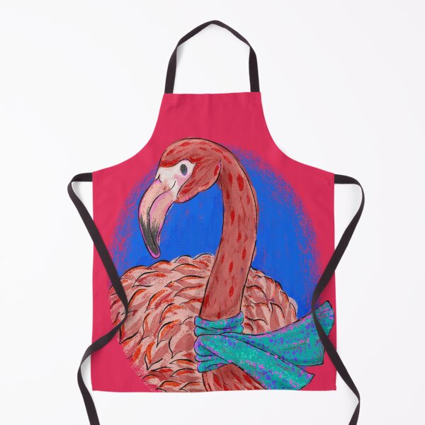 Artikelvorschau, Flirty Flamingo in einem Schal entworfen und verkauft von AshandOakArt.