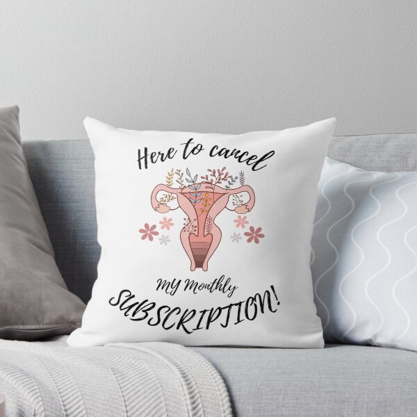 Item preview, Funny Hysterectomy Greeting Card | Here to cancel my monthly subscription designed and sold by BestTienda.