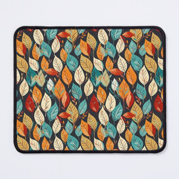 Item preview, Pretty Leaf Design in Teal, Green, Orange, and White designed and sold by LWLDesigns.