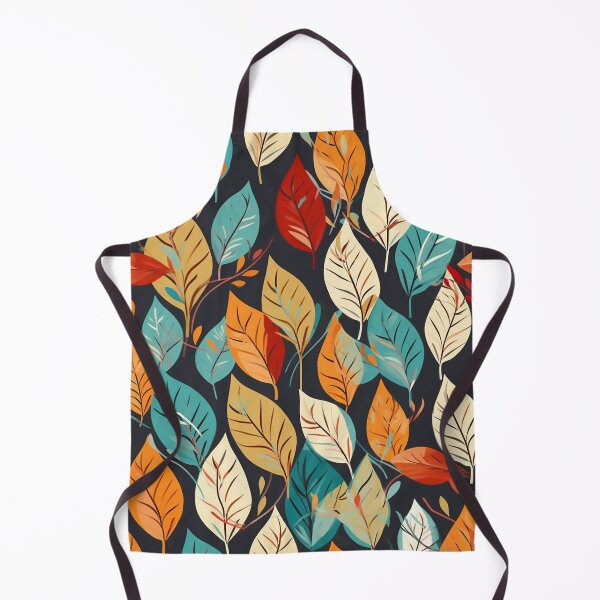 Item preview, Pretty Leaf Design in Teal, Green, Orange, and White designed and sold by LWLDesigns.