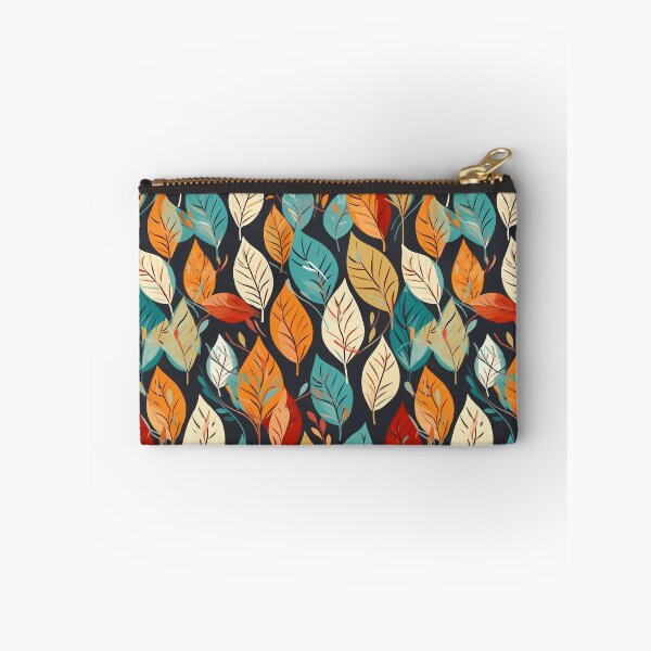 Item preview, Pretty Leaf Design in Teal, Green, Orange, and White designed and sold by LWLDesigns.