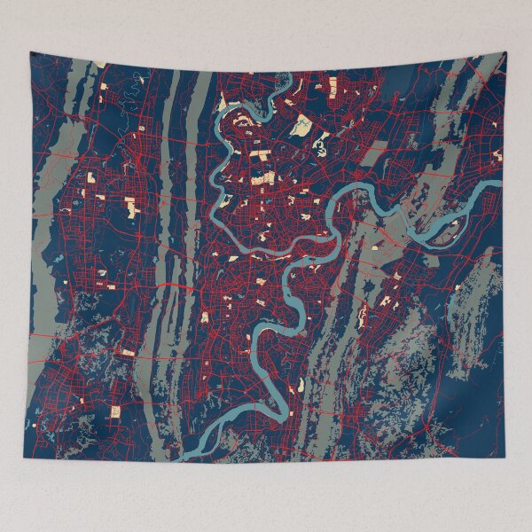 Item preview, Chongqing City Map of China - Hope designed and sold by deMAP.