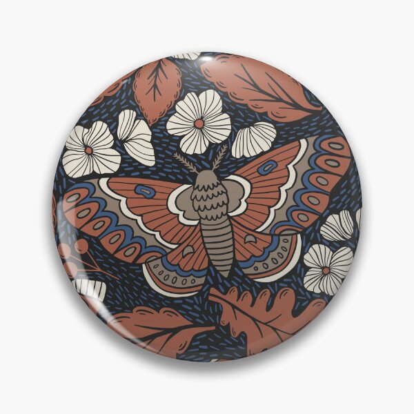 Item preview, Autumn Moths at Midnight designed and sold by latheandquill.