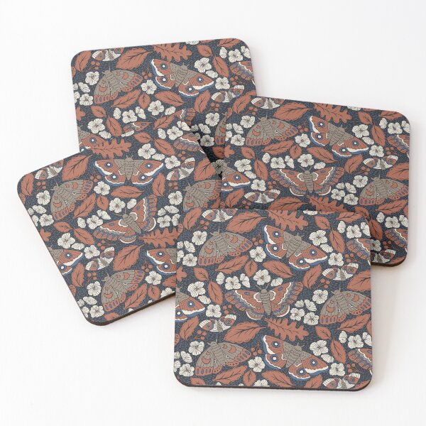 Item preview, Autumn Moths at Midnight designed and sold by latheandquill.