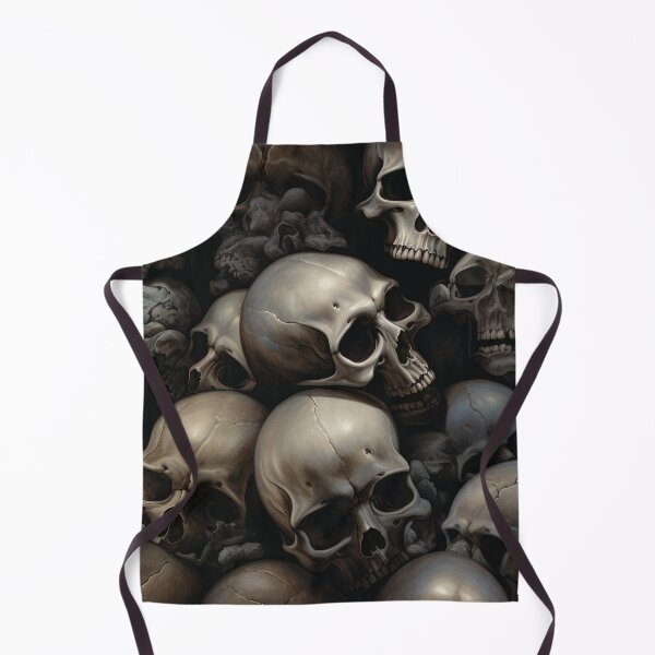 Item preview, Grey and Black Skull Pattern designed and sold by Shannon Hilson.