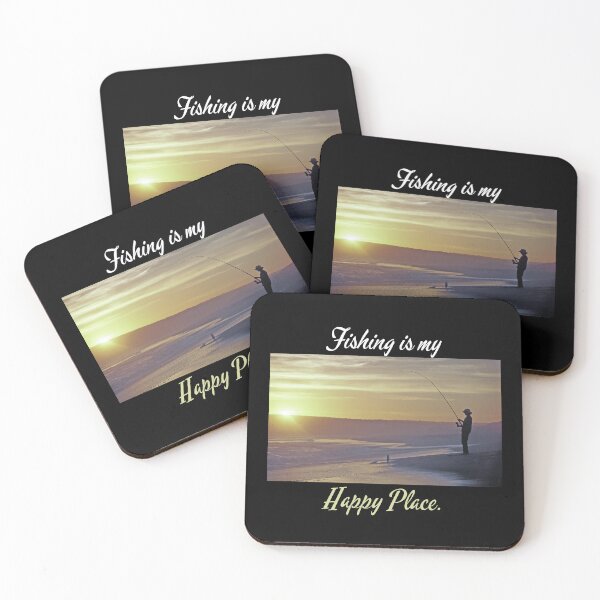 Item preview, FISHING IS MY HAPPY PLACE. FUNNY GIFTS FOR ANGLERS. designed and sold by light-artist.