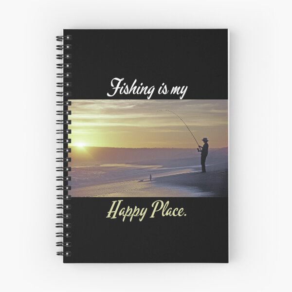 Item preview, FISHING IS MY HAPPY PLACE. FUNNY GIFTS FOR ANGLERS. designed and sold by light-artist.