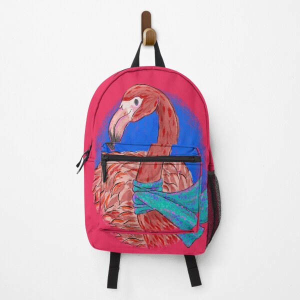 Artikelvorschau, Flirty Flamingo in einem Schal entworfen und verkauft von AshandOakArt.