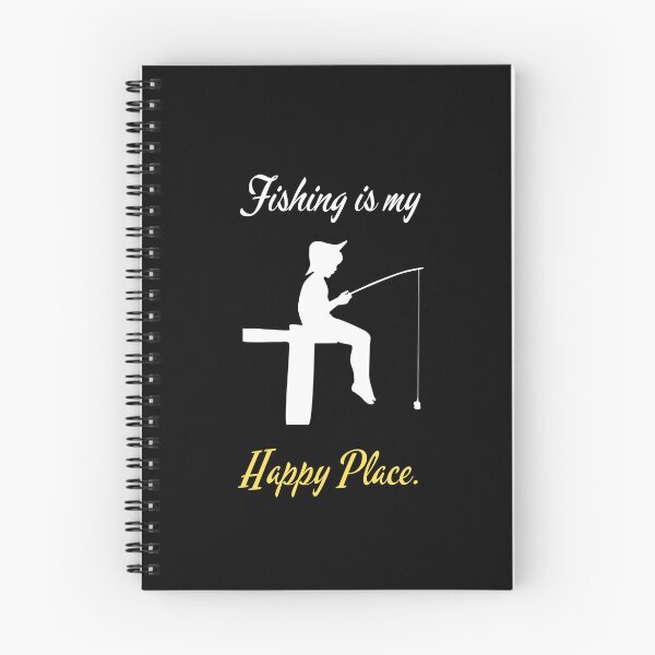 Item preview, FISHING IS MY HAPPY PLACE. FUNNY GIFTS FOR ANGLERS. designed and sold by light-artist.