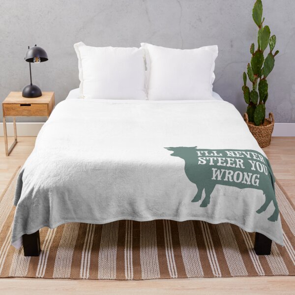 Item preview, Funny Cow Pun I'll Never Steer You Wrong designed and sold by whyitsme.