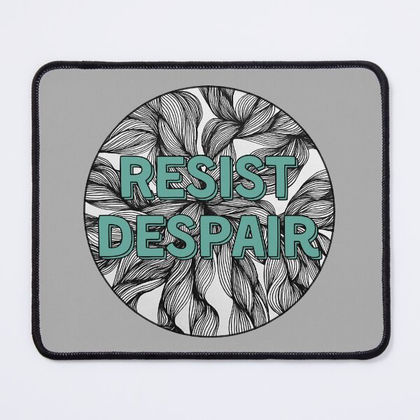 Item preview, Resist Despair Zentangle Green designed and sold by Madeleine39.