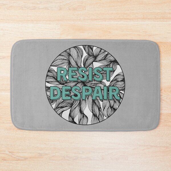 Item preview, Resist Despair Zentangle Green designed and sold by Madeleine39.