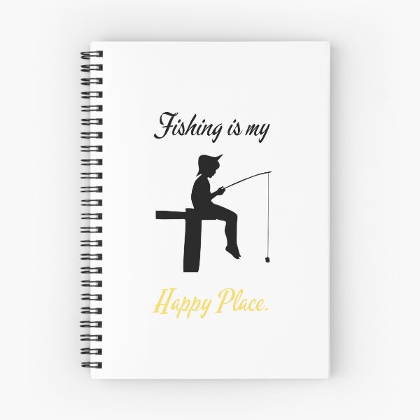 Item preview, FISHING IS MY HAPPY PLACE. FUNNY GIFTS FOR ANGLERS. designed and sold by light-artist.