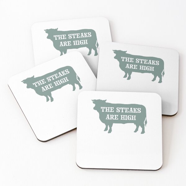 Item preview, Funny Cow Pun The Steaks are High designed and sold by whyitsme.