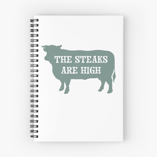 Item preview, Funny Cow Pun The Steaks are High designed and sold by whyitsme.