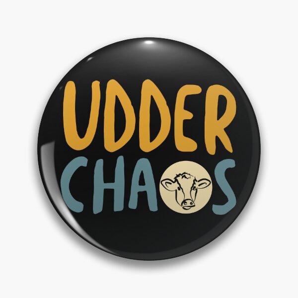 Item preview, Funny Cow Pun Udder Chaos designed and sold by whyitsme.