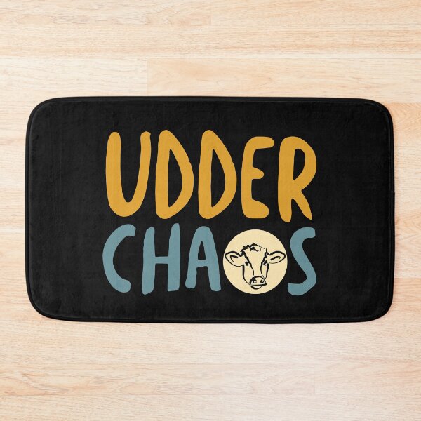 Item preview, Funny Cow Pun Udder Chaos designed and sold by whyitsme.
