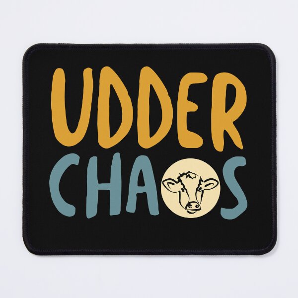 Item preview, Funny Cow Pun Udder Chaos designed and sold by whyitsme.