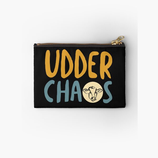 Item preview, Funny Cow Pun Udder Chaos designed and sold by whyitsme.