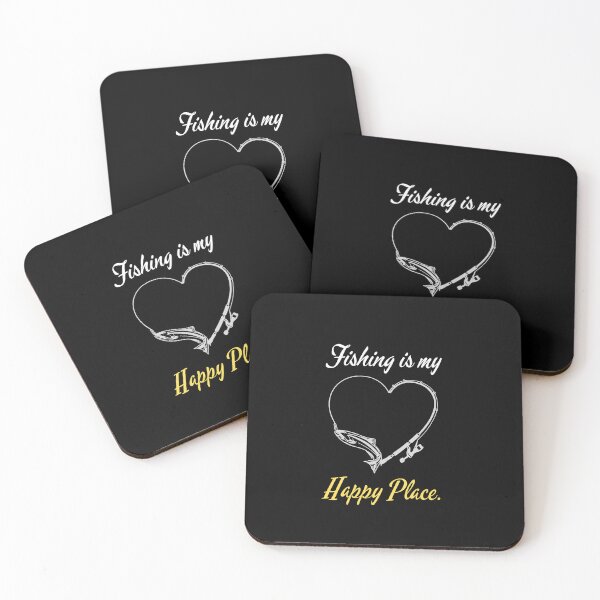 Item preview, FISHING IS MY HAPPY PLACE. FUNNY GIFTS FOR ANGLERS. designed and sold by light-artist.