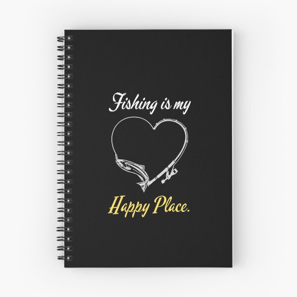 Item preview, FISHING IS MY HAPPY PLACE. FUNNY GIFTS FOR ANGLERS. designed and sold by light-artist.