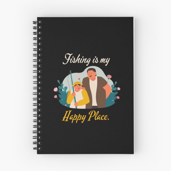 Item preview, FISHING IS MY HAPPY PLACE. FUNNY GIFTS FOR ANGLERS. designed and sold by light-artist.