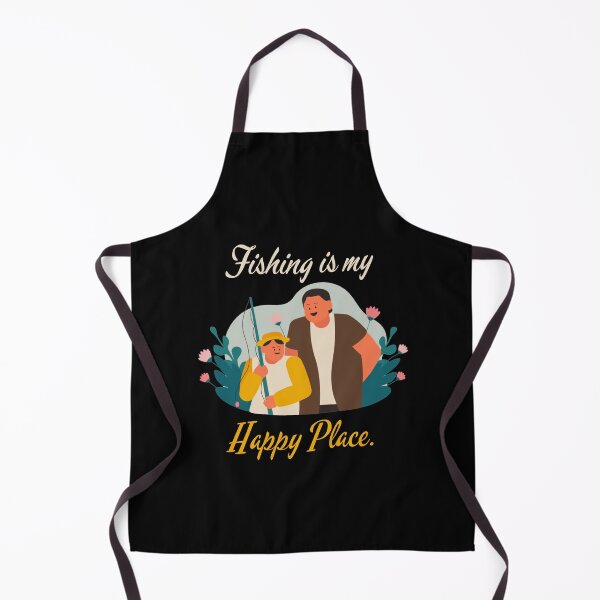 Item preview, FISHING IS MY HAPPY PLACE. FUNNY GIFTS FOR ANGLERS. designed and sold by light-artist.