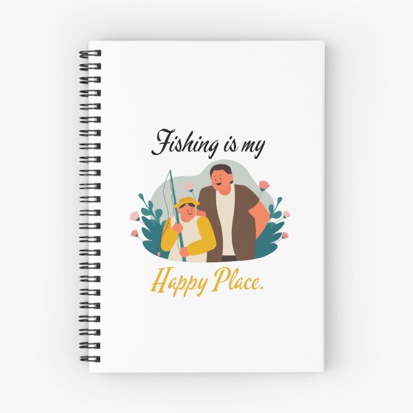 Item preview, FISHING IS MY HAPPY PLACE. FUNNY GIFTS FOR ANGLERS. designed and sold by light-artist.