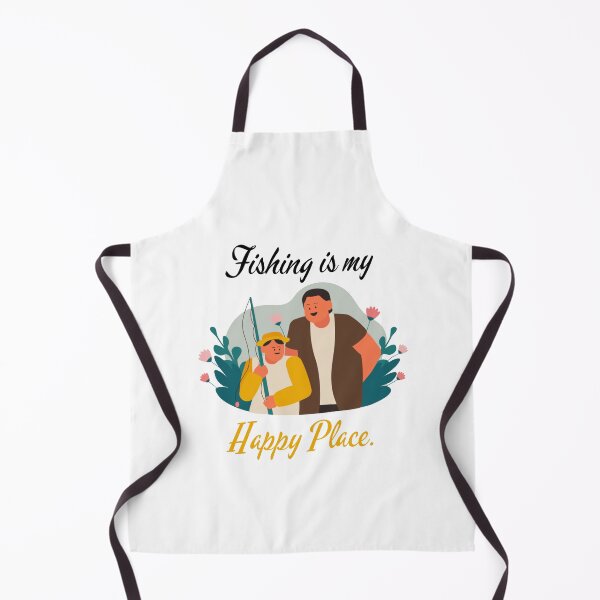 Item preview, FISHING IS MY HAPPY PLACE. FUNNY GIFTS FOR ANGLERS. designed and sold by light-artist.