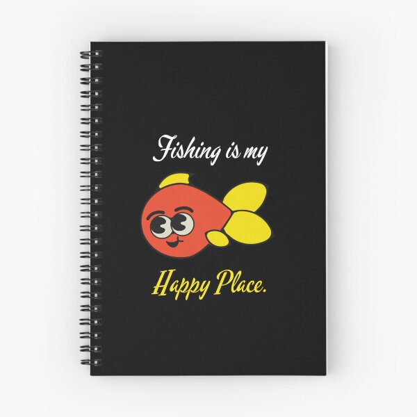 Item preview, FISHING IS MY HAPPY PLACE. FUNNY GIFTS FOR ANGLERS. designed and sold by light-artist.