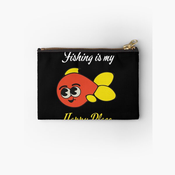 Item preview, FISHING IS MY HAPPY PLACE. FUNNY GIFTS FOR ANGLERS. designed and sold by light-artist.