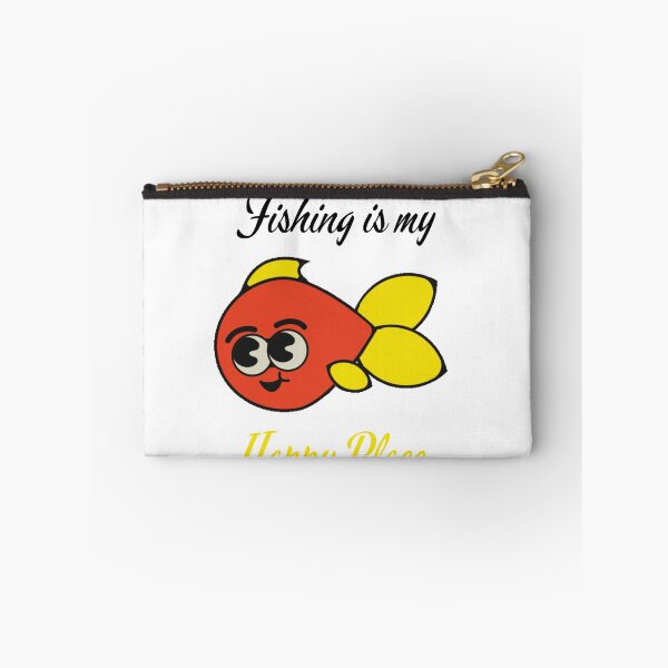 Item preview, FISHING IS MY HAPPY PLACE. FUNNY GIFTS FOR ANGLERS. designed and sold by light-artist.
