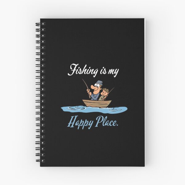 Item preview, FISHING IS MY HAPPY PLACE. FUNNY GIFTS FOR ANGLERS. designed and sold by light-artist.