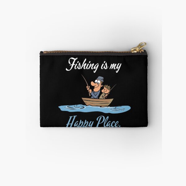 Item preview, FISHING IS MY HAPPY PLACE. FUNNY GIFTS FOR ANGLERS. designed and sold by light-artist.