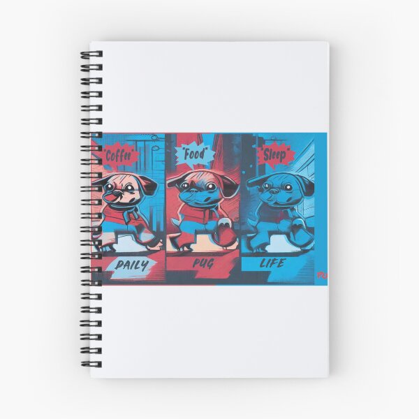 Item preview, Pug Comic Strip 3 designed and sold by RedBluffTraders.