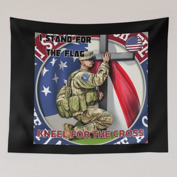Item preview, I STAND FOR THE FLAG KNEEL FOR THE CROSS FAMILY, MOM, DAD, GIFT, PYJAMAS designed and sold by carlos crane.