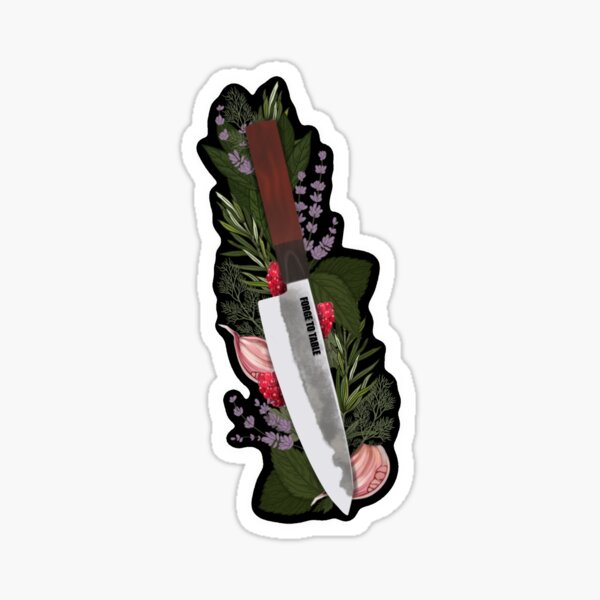 Serrated Knife and Friends Sticker