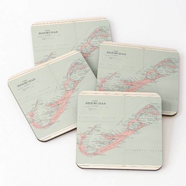 Item preview, Bermuda 1923 Map Print designed and sold by VoyagerVintage.