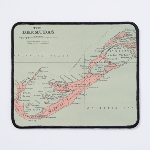 Item preview, Bermuda 1923 Map Print designed and sold by VoyagerVintage.