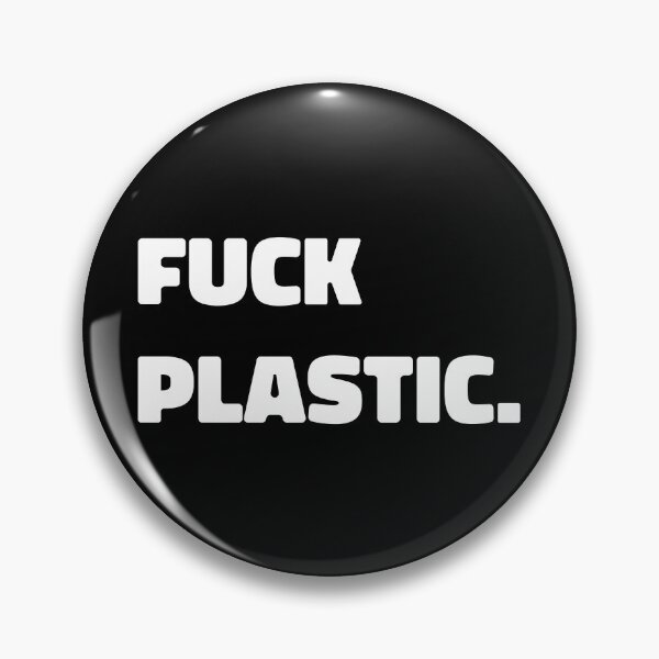 Item preview, fuck plastic. - white text design designed and sold by EmeraldeaArt.