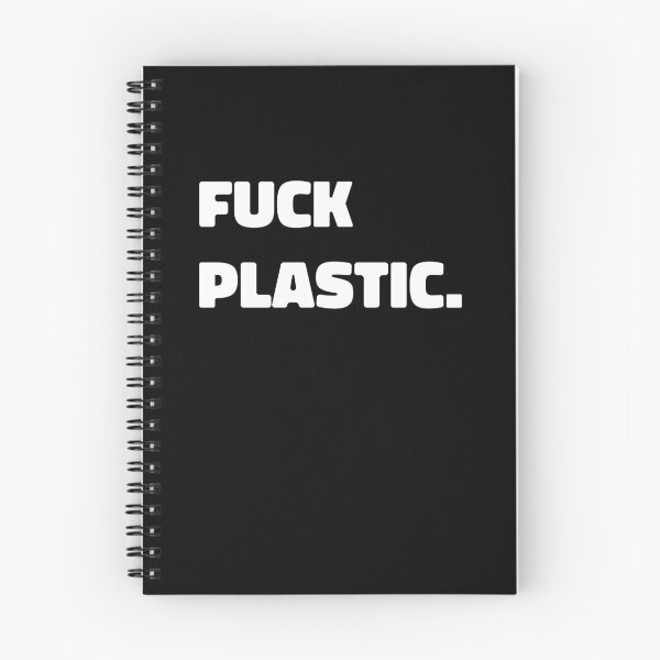 Item preview, fuck plastic. - white text design designed and sold by EmeraldeaArt.