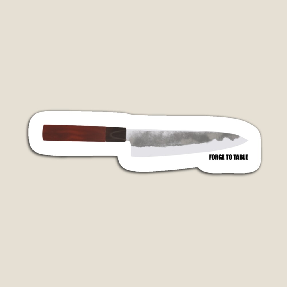 Bunka Chef Knife & Friends Sticker for Sale by Tastebuddy