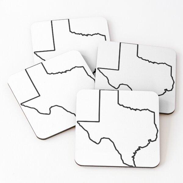 Item preview, White Texas State Outline Silhouette designed and sold by mstark.