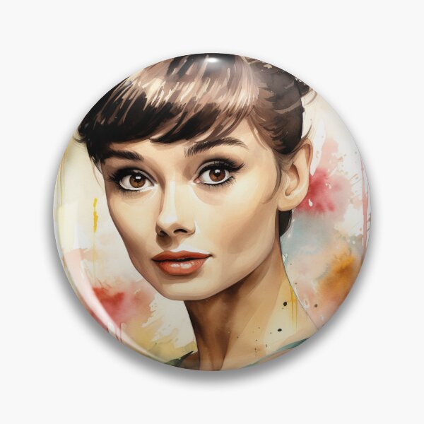 Item preview, Audrey Hepburn Portrait - Watercolor - Digital Art designed and sold by SeraphimDesigns.