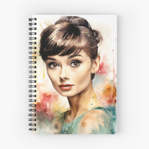 Item preview, Audrey Hepburn Portrait - Watercolor - Digital Art designed and sold by SeraphimDesigns.